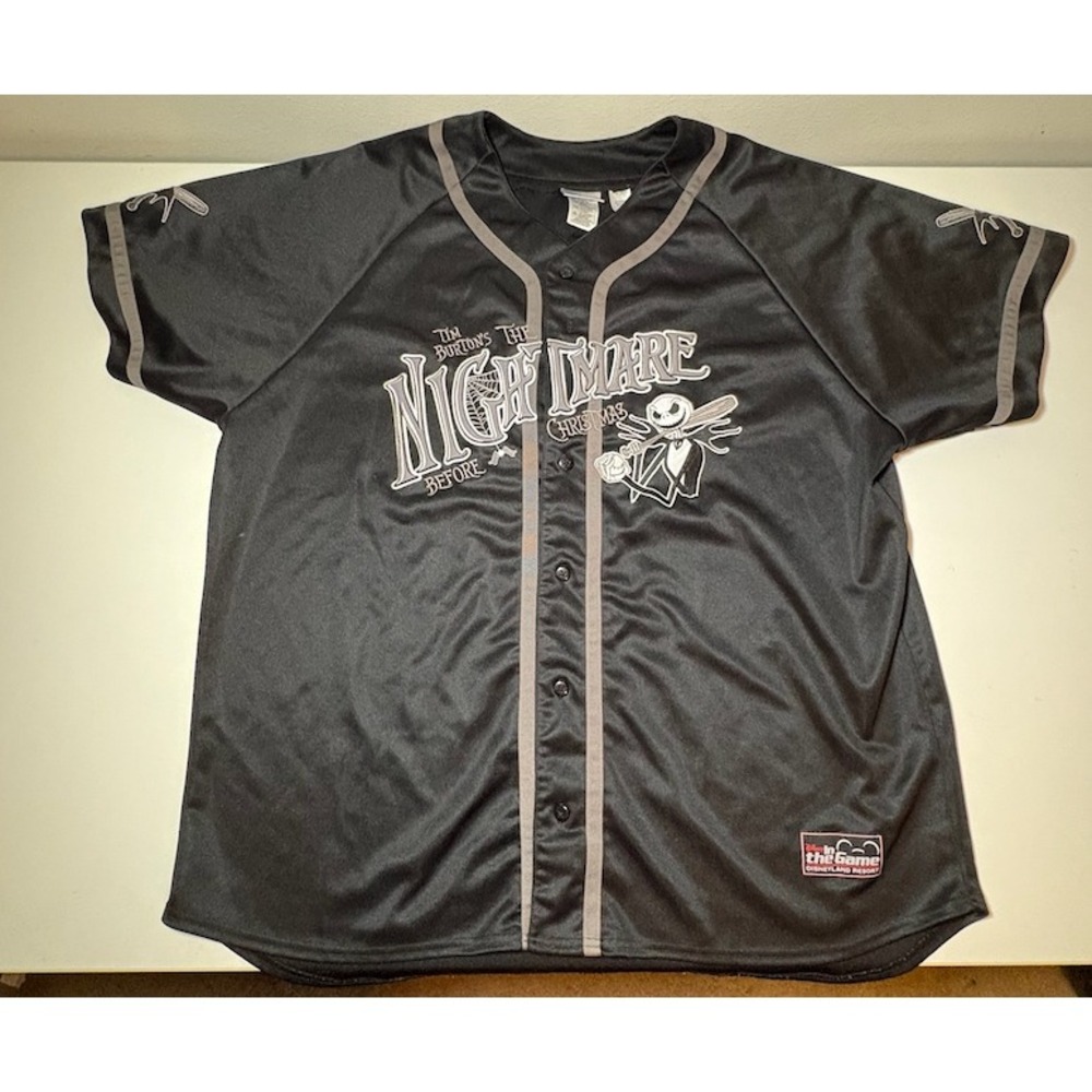 Nightmare Before Christmas Baseball Jersey | Disneyland Resort | Black | 2XL